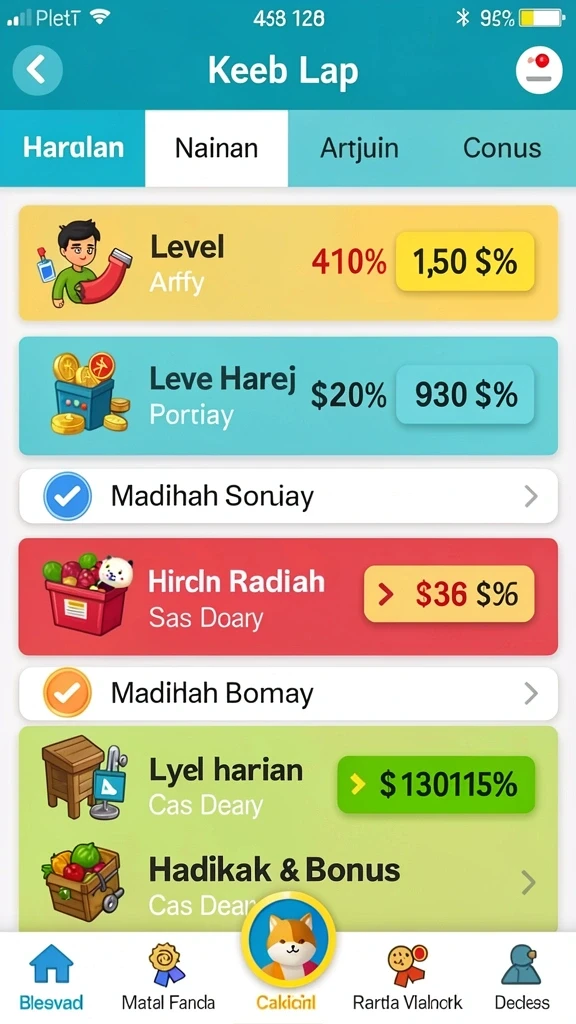 Sistem reward yang memberikan banyak keuntungan bagi pemain.