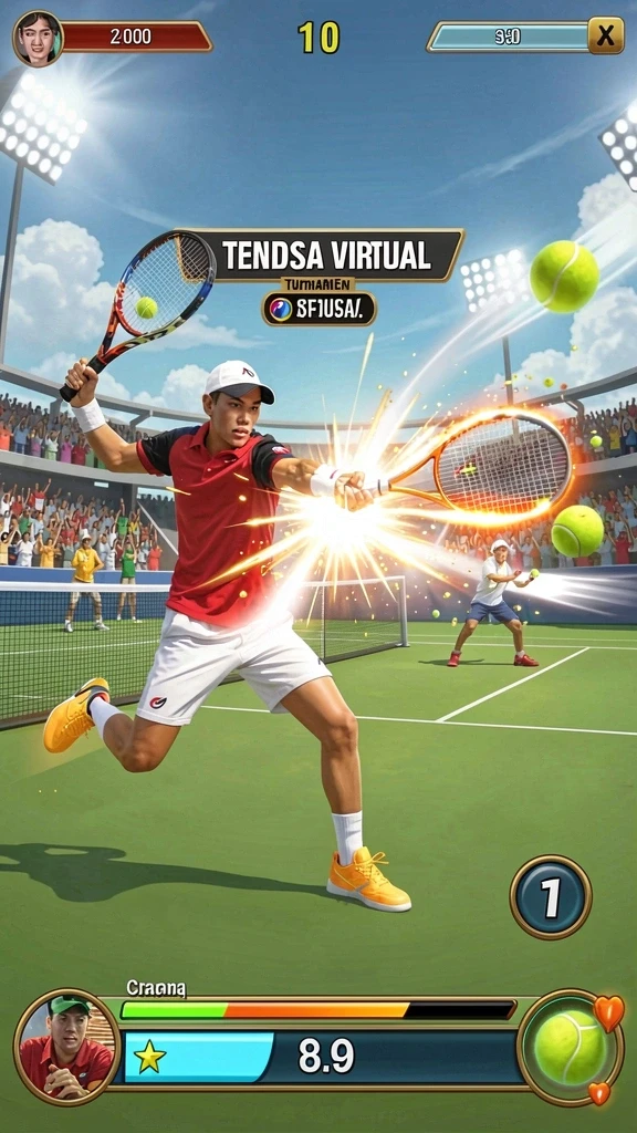 Tampilan awal game dengan karakter menarik.