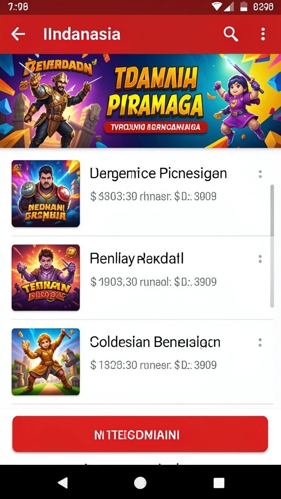 Berbagai pilihan permainan slot yang menghibur.