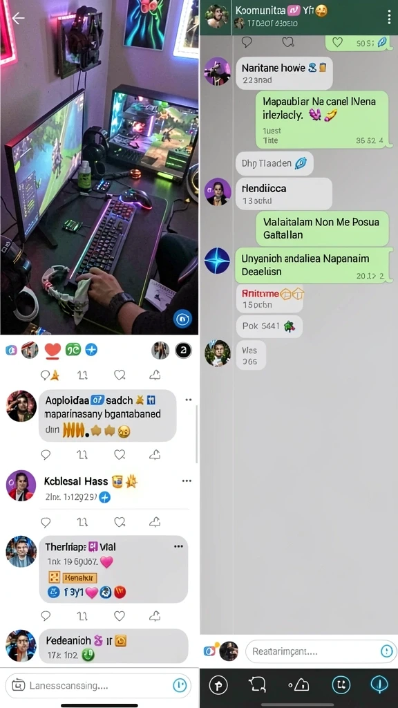 Tangkapan layar menunjukkan latar belakang yang indah dan detail.