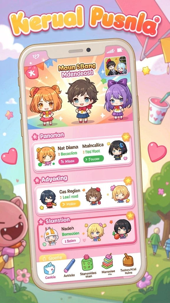 Screenshot dari permainan seru yang bisa dimainkan.