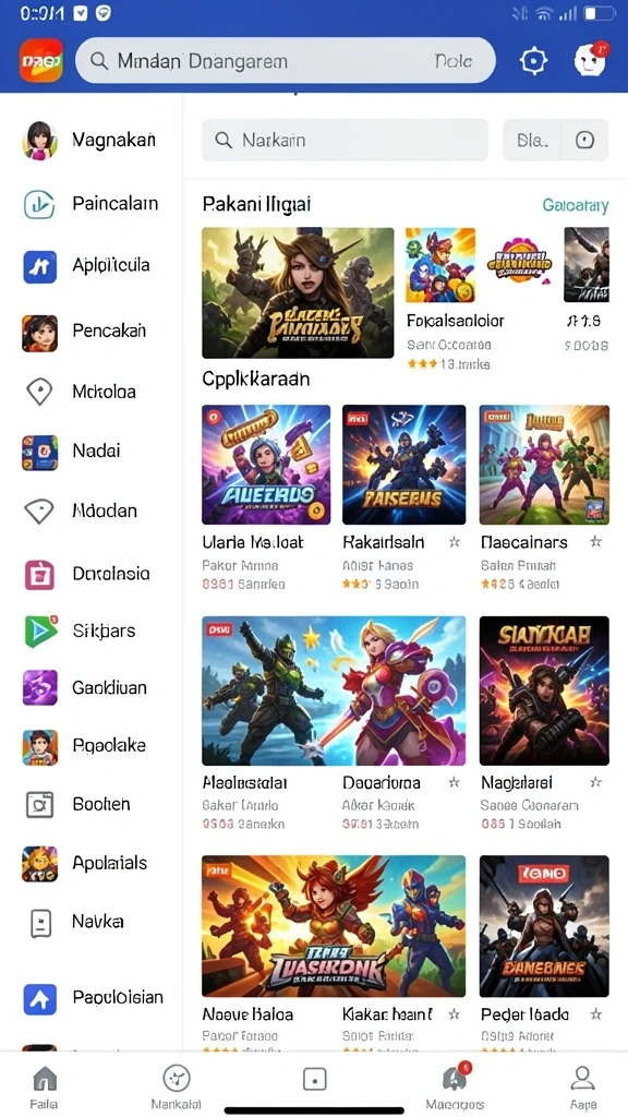 Screenshot menampilkan berbagai pilihan permainan slot yang menarik.