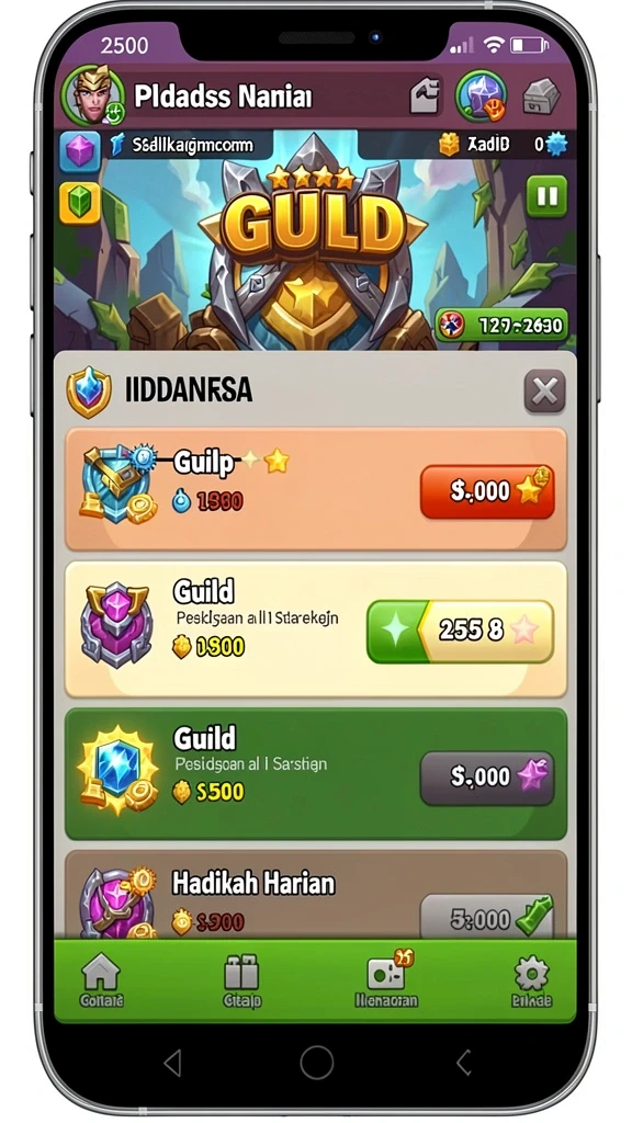 Tampilan berbagai pilihan karakter yang dapat dimainkan.