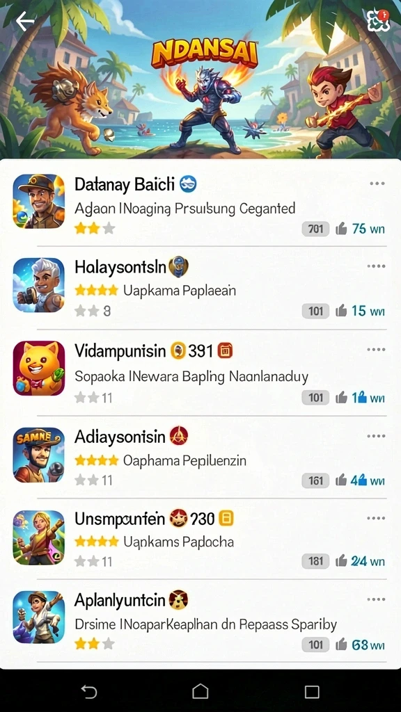 Beragam pilihan permainan menarik.