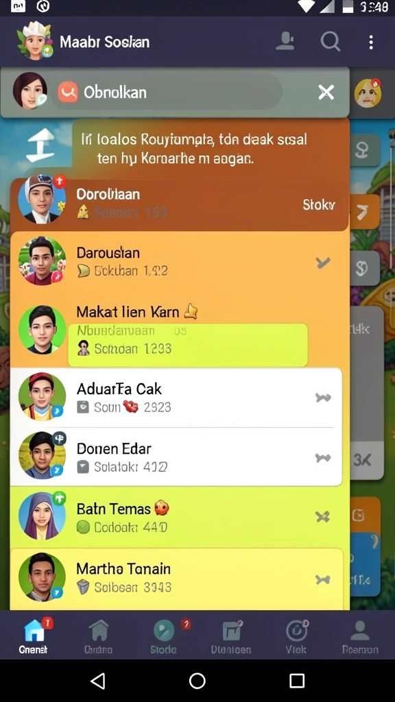 Tampilan antarmuka yang modern dan menarik.