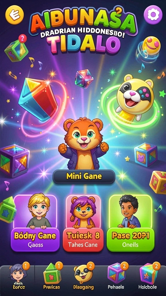 Screenshot menunjukkan antarmuka pengguna yang menarik.
