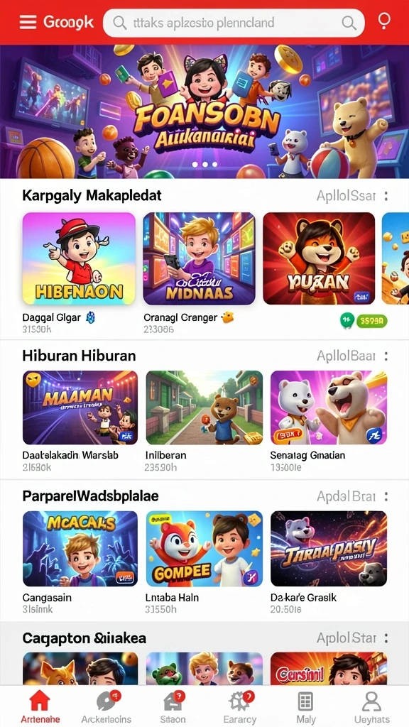 Tampilan awal aplikasi yang menarik dan mudah dinavigasi.