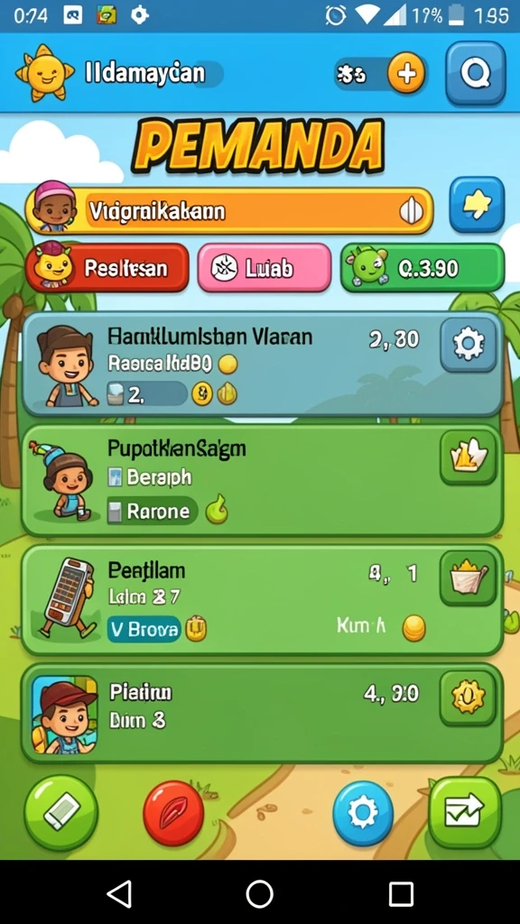 Beragam permainan seru untuk dinikmati setiap pemain.