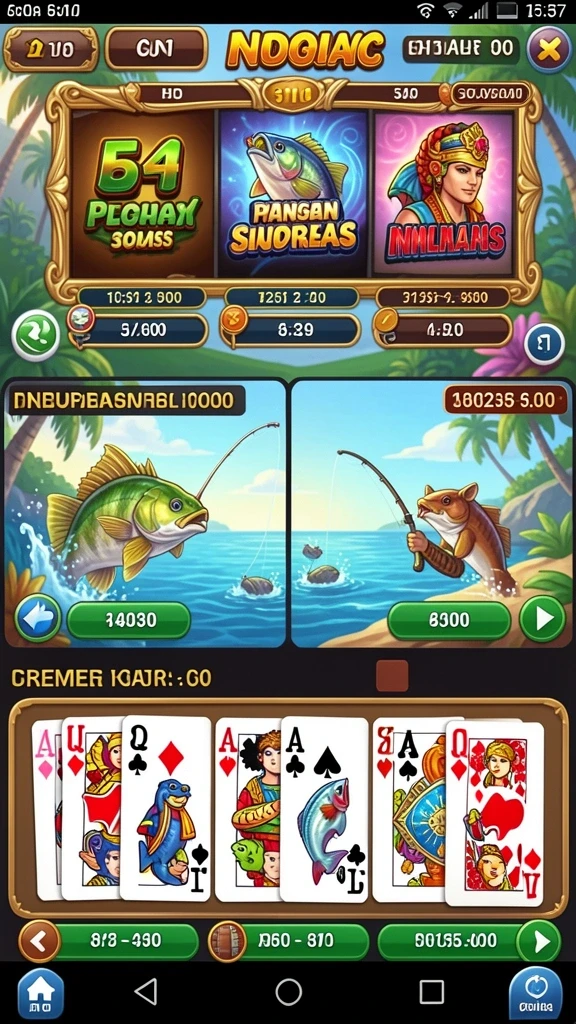 Screenshot menunjukkan tampilan antarmuka permainan yang menarik.