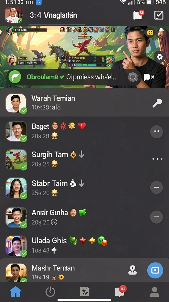 Tampilan awal aplikasi LANGIT777 yang menawan.