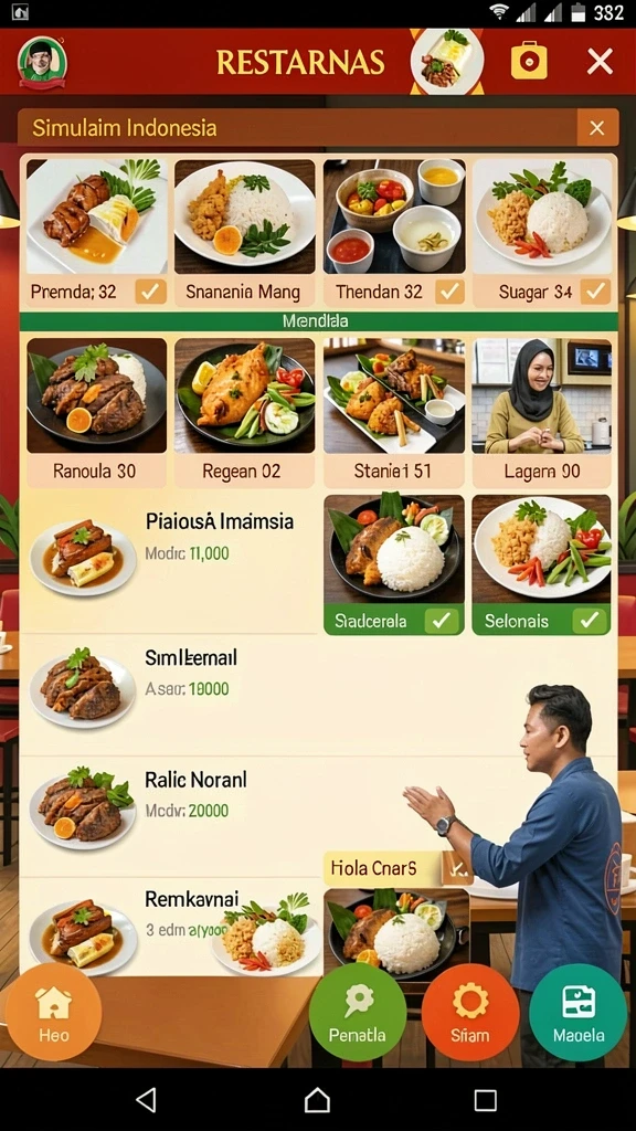 Fitur permainan yang beragam dan mengasyikkan.