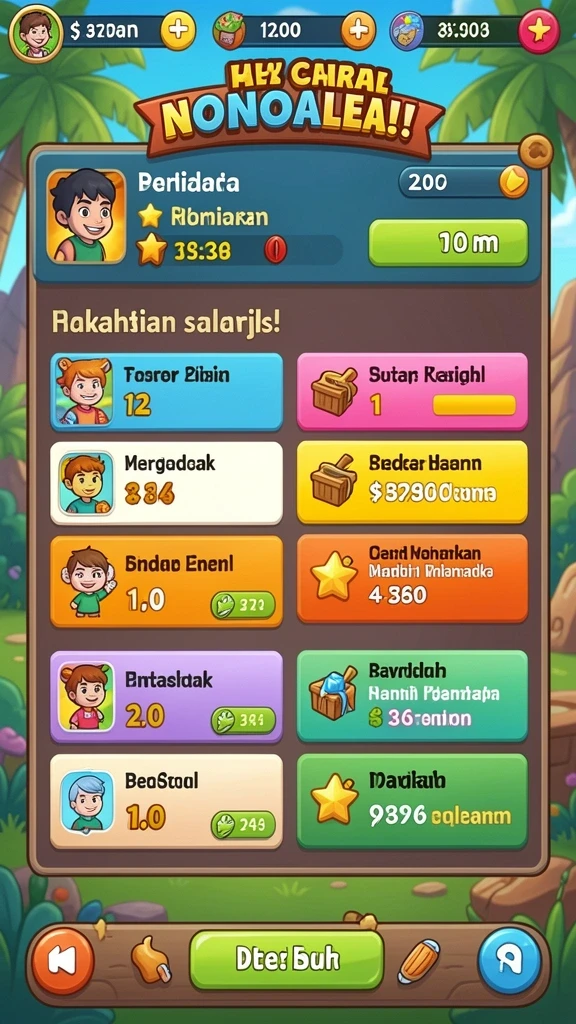 Tampilan awal yang memukau dan interaktif.