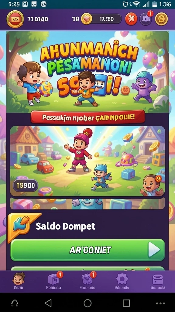 Tampilan beranda NUTS777 yang menarik dan mudah dinavigasi.