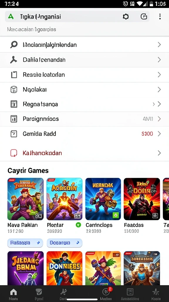 Karakter-karakter lucu yang bisa dipilih.
