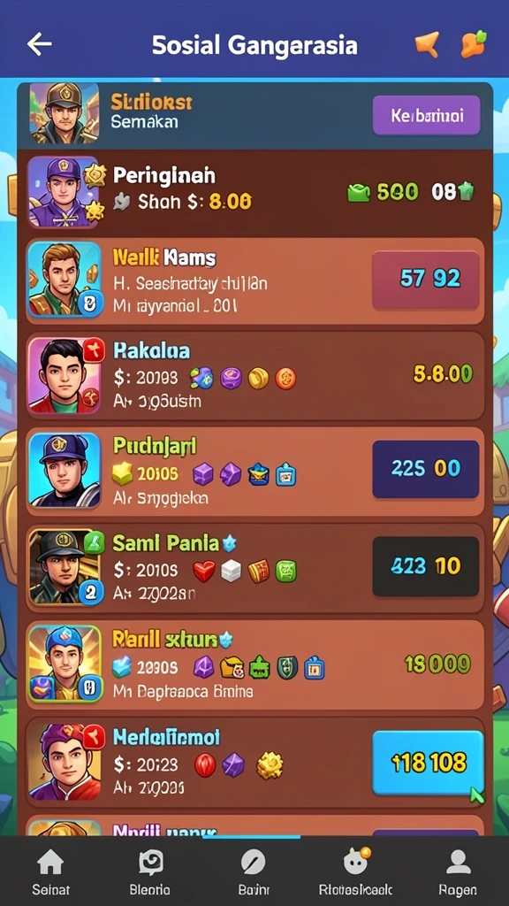 Berbagai power-up untuk membantu permainan.