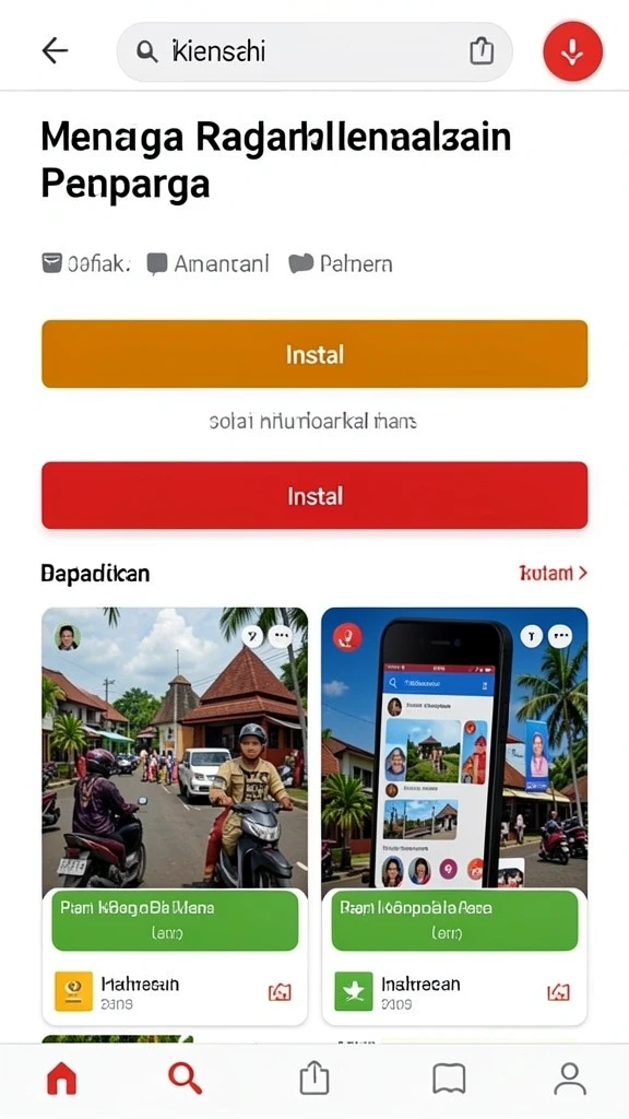 Screenshot menampilkan layar utama QQNUSA yang menarik.