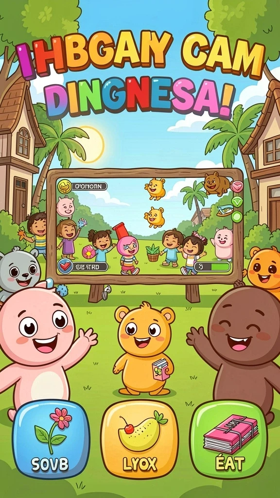 Gambar karakter utama dalam petualangan.