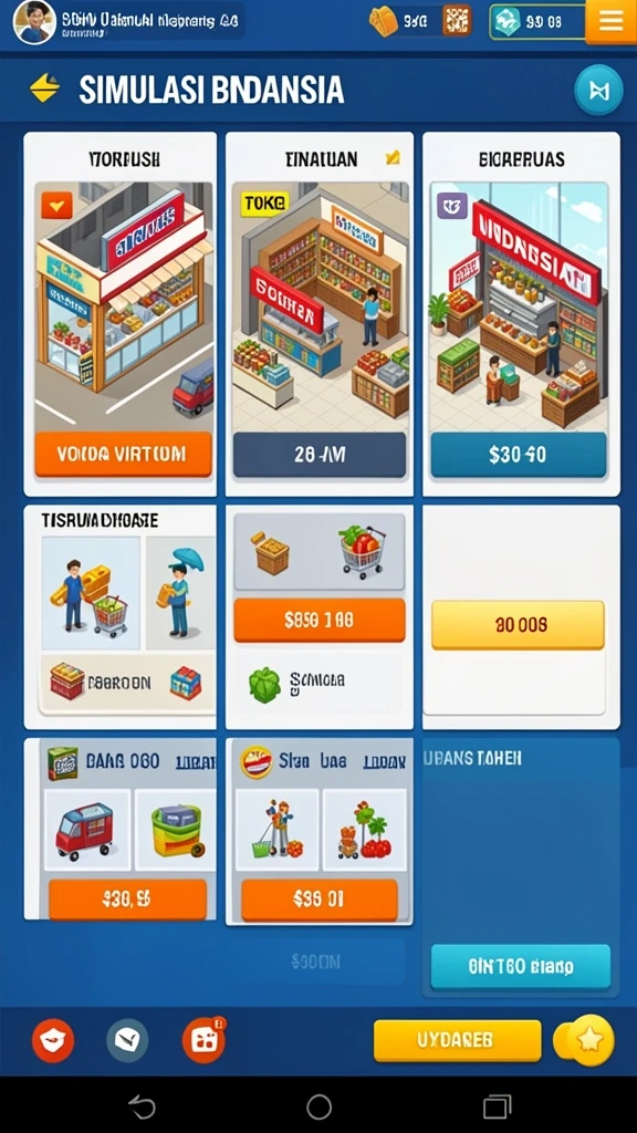 Tampilan beranda RSNGAME yang menarik dan penuh warna.