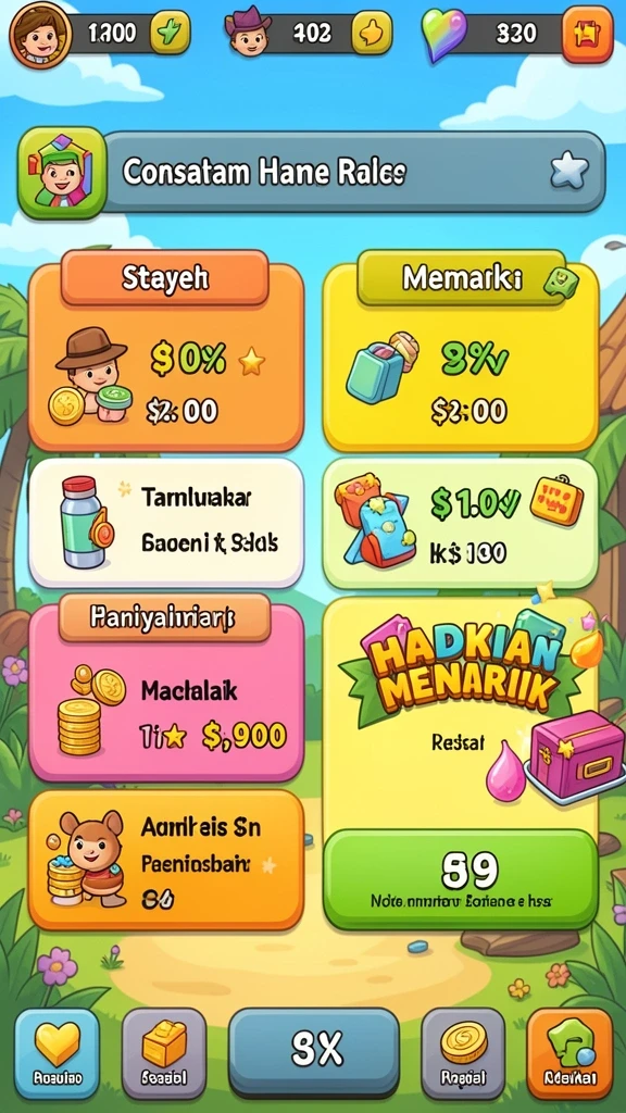 Live chat untuk interaksi antar pemain.