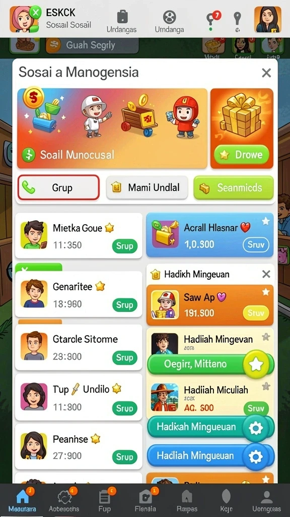 Mode permainan yang bervariasi untuk setiap pemain.