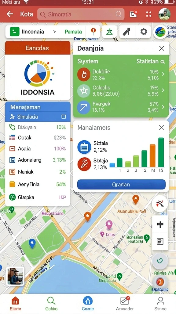 Sistem reward yang menarik dan memotivasi.