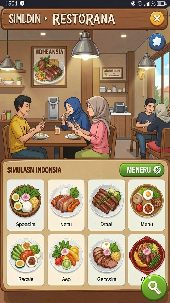 Tampilan antarmuka yang user-friendly.