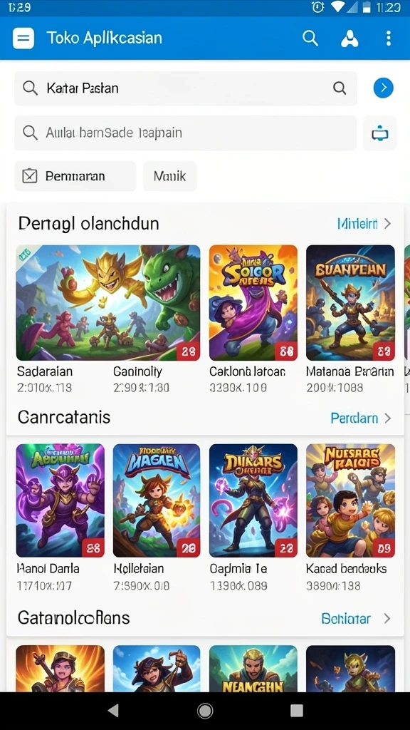 Beragam permainan dengan grafik memukau.
