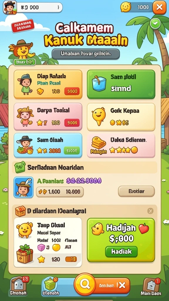 Karakter yang dirancang dengan detail dan beragam pilihan kostum.