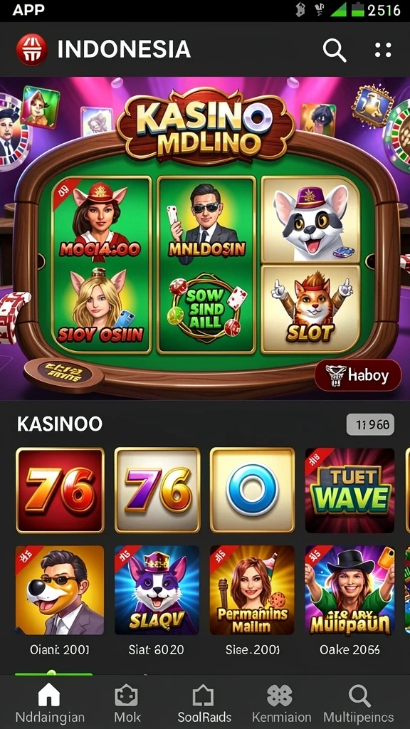 Tampilan utama SUPER5 yang menarik dan penuh warna.