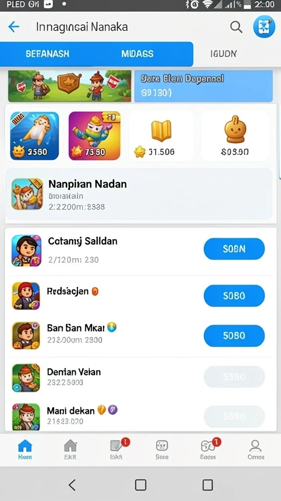 Tampilan utama SUPERSVIP yang menarik dan intuitif.