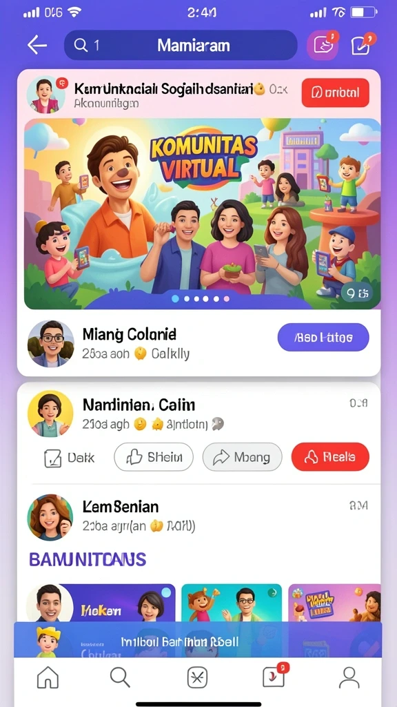 Koleksi hadiah menarik di dalam game.