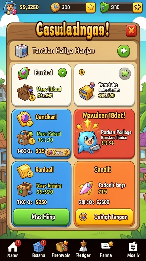 Leaderboards untuk mengetahui peringkat pemain.