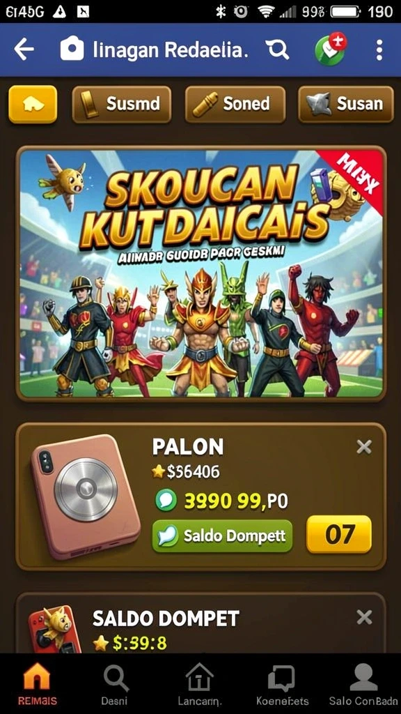 Sistem bonus menarik untuk pengguna baru.