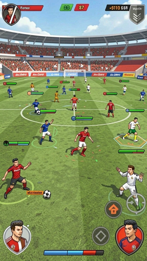 Layar utama yang menampilkan menu permainan.
