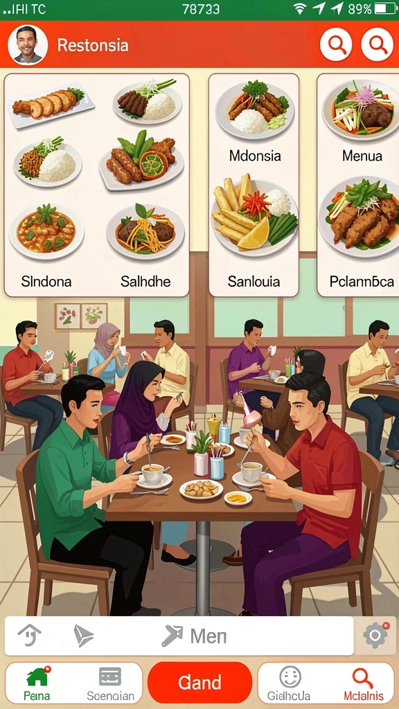 Gambar karakter yang bisa dikustomisasi.